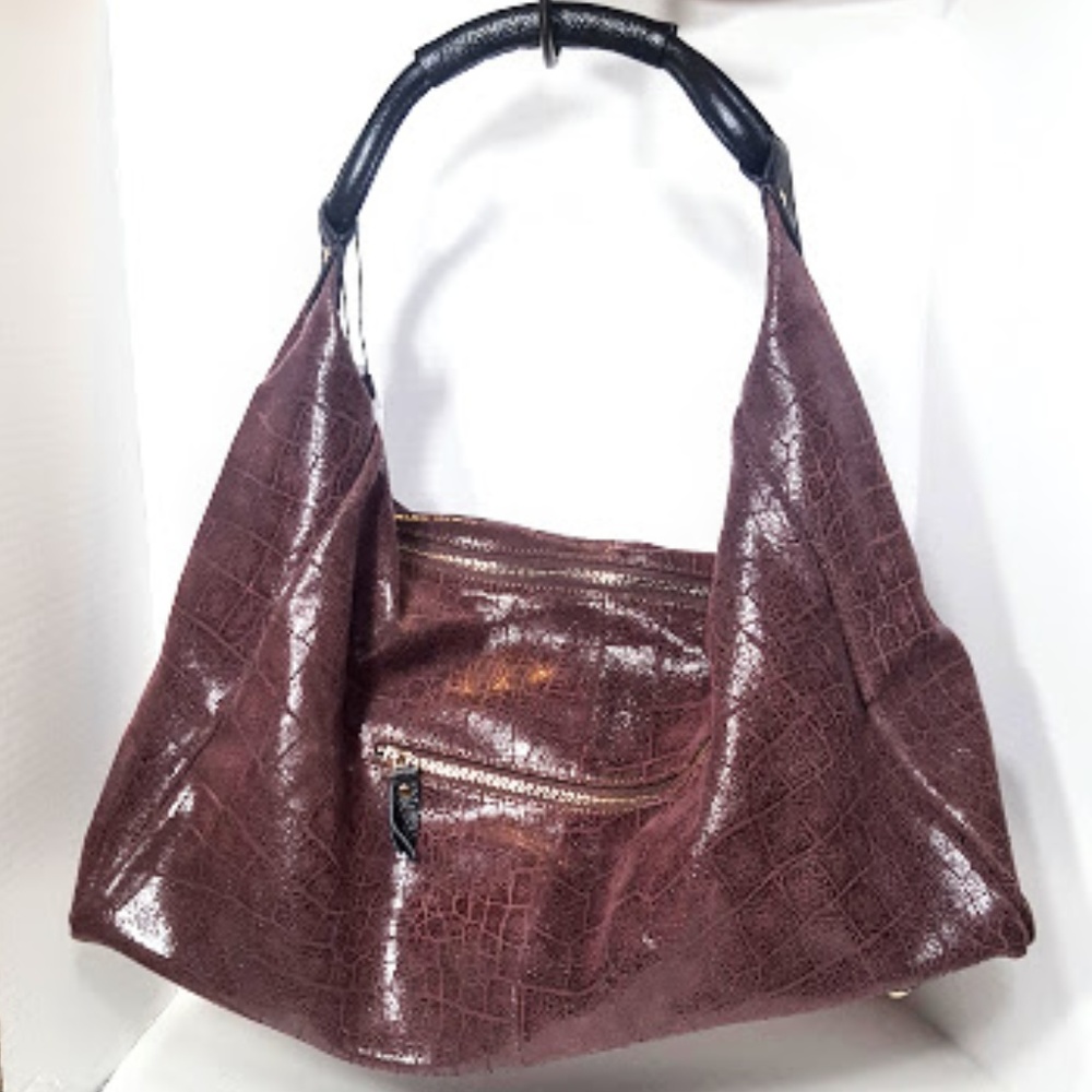 Lola Bernard Modena Croc Embossed Leather …